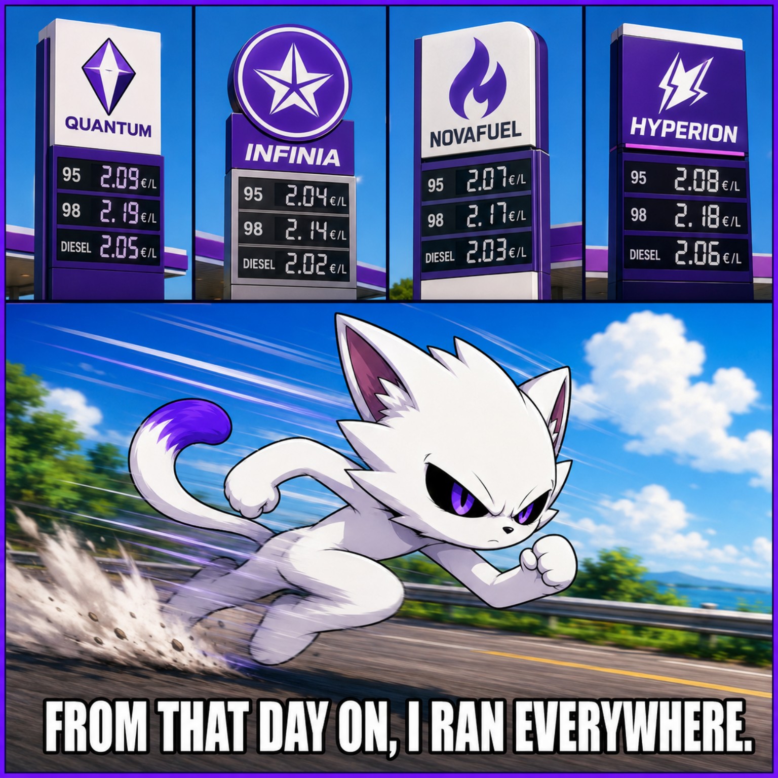 NADMON meme: from that day on I ran everywhere