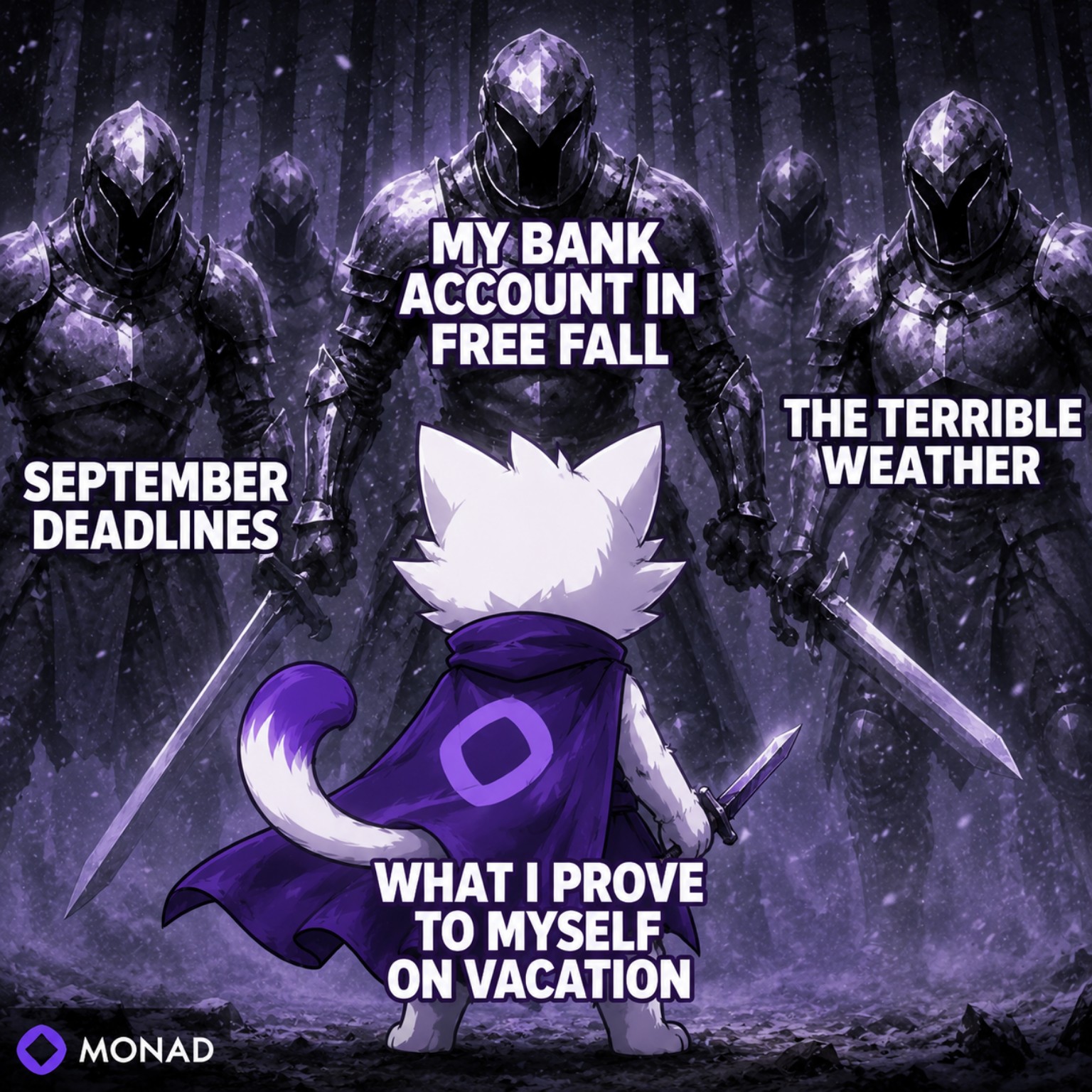 NADMON meme: my bank account in free fall